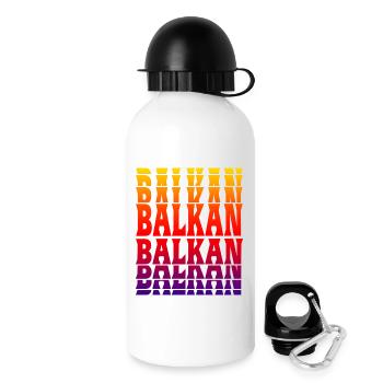 Balkan Design - Trinkflasche mit Deckel 500 ml - Weiß - Rechts