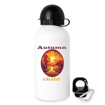 Autumn Child - Trinkflasche mit Deckel 500 ml - Weiß - Rechts