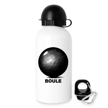 Boules - Gourde avec bouchon 500 ml - blanc - Droite