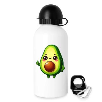 Avocat - Gourde avec bouchon 500 ml - blanc - Droite