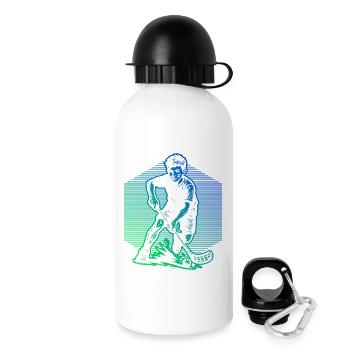 Einfach Floorball zeitloses Design - Trinkflasche mit Deckel 500 ml - Weiß - Rechts