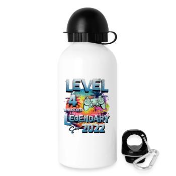 Level 4 years Unlocked since 2022 Birthday - Drinks Bottle with Lid 500 ml - white - Right