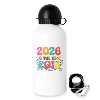 2026 Neue 2016 Nostalgie Y2K Vibes - Trinkflasche mit Deckel 500 ml - Weiß - Rechts
