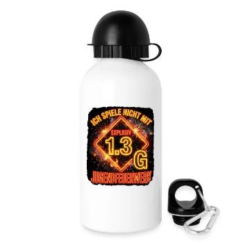 Pyro Explosiv Gefahrgut - Trinkflasche mit Deckel 500 ml - Weiß - Rechts