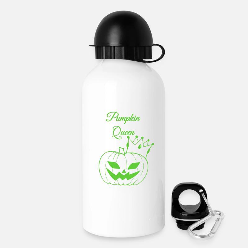 Pumpkin Queen Halloween Design - Drinks Bottle with Lid 500 ml - white