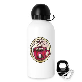 Hot chocolate Illustration. Winter comfort. - Drinks Bottle with Lid 500 ml - white - Right