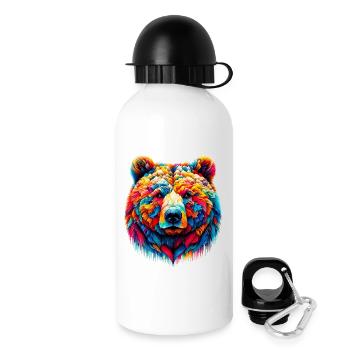 Ours - Gourde avec bouchon 500 ml - blanc - Droite