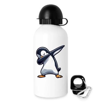 Pingouin Dab Dabbing Cool Décontracté - Gourde avec bouchon 500 ml - blanc - Droite