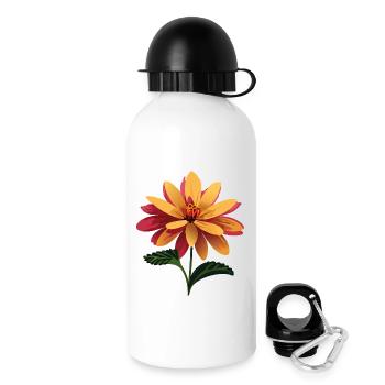 Floral arrangement summer vibe - Drinks Bottle with Lid 500 ml - white - Right