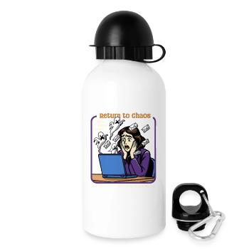 Retour au Chaos - Gourde avec bouchon 500 ml - blanc - Droite