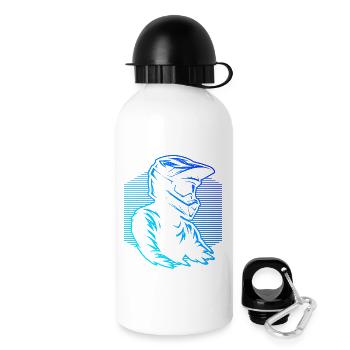 Conception de motocross pleine de caractère - Gourde avec bouchon 500 ml - blanc - Droite