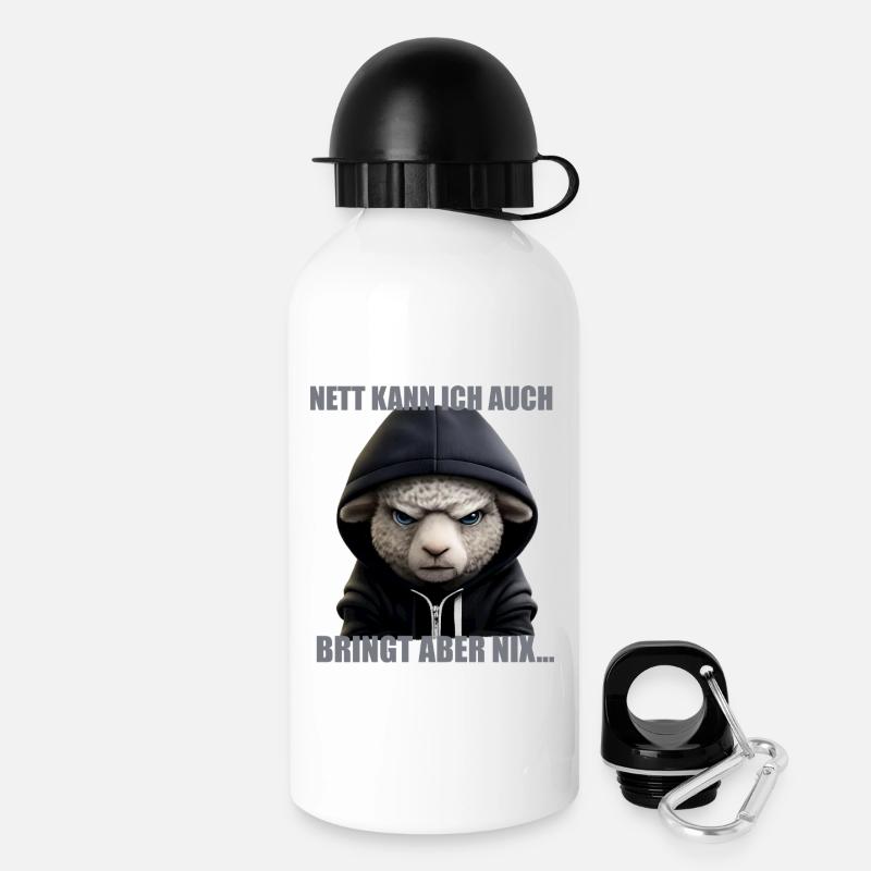 I can be nice too – it doesn't do anything - Drinks Bottle with Lid 500 ml - white