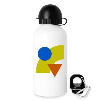Constellation géométrique des couleurs - Gourde avec bouchon 500 ml - blanc - Droite