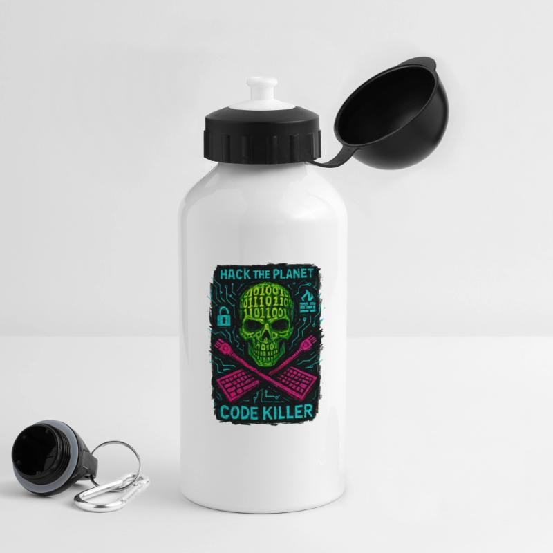 Hack the Planet Code Killer - Cybersécurité Gourde avec bouchon 500 ml