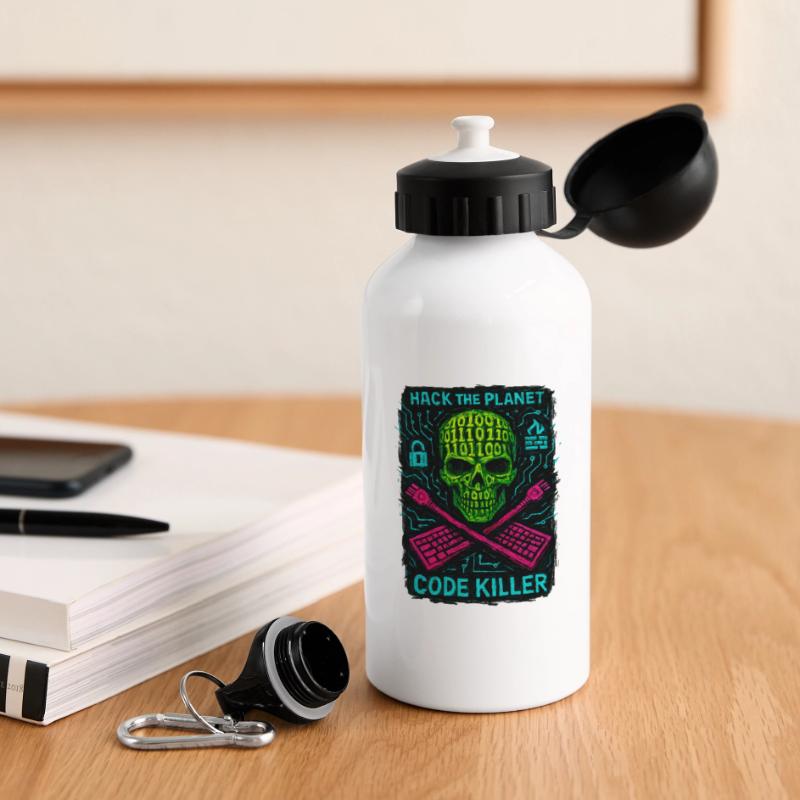 Hack the Planet Code Killer - Cybersécurité Gourde avec bouchon 500 ml