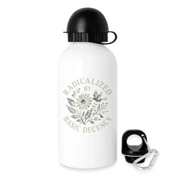 Radicalisés par la décence de base Décor floral - Gourde avec bouchon 500 ml - blanc - Droite