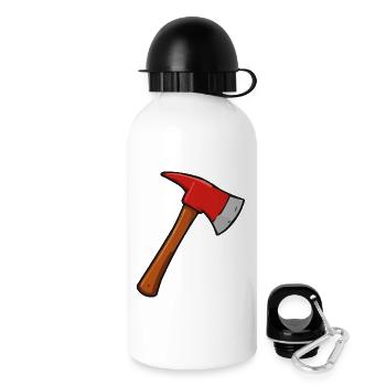 axt - Trinkflasche mit Deckel 500 ml - Weiß - Rechts