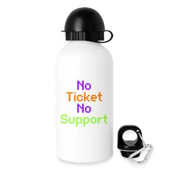 No Ticket No Support Computer Scientist IT Administrator - Drinks Bottle with Lid 500 ml - white - Right