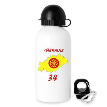 Hérault - Trinkflasche mit Deckel 500 ml - Weiß - Rechts