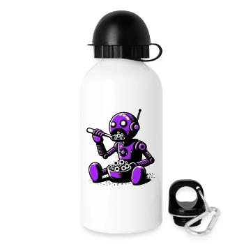 Robot extraterrestre martien extraterrestre - Gourde avec bouchon 500 ml - blanc - Droite