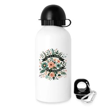 La vie est un voyage, pas une destination - Gourde avec bouchon 500 ml - blanc - Droite