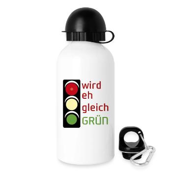 sera de toute façon VERT - Gourde avec bouchon 500 ml - blanc - Droite