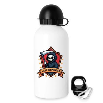 Letzter Responder - Trinkflasche mit Deckel 500 ml - Weiß - Rechts