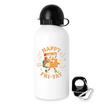 Happy Friday, Yay, Friday, Lover, Friyay - Drinks Bottle with Lid 500 ml - white - Right