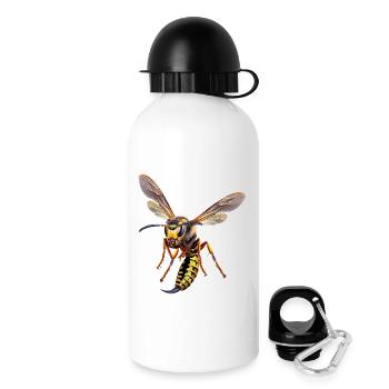 Guêpe allemande - Gourde avec bouchon 500 ml - blanc - Droite