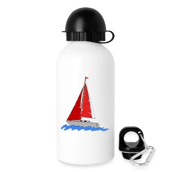 Segler - Trinkflasche mit Deckel 500 ml - Weiß - Rechts