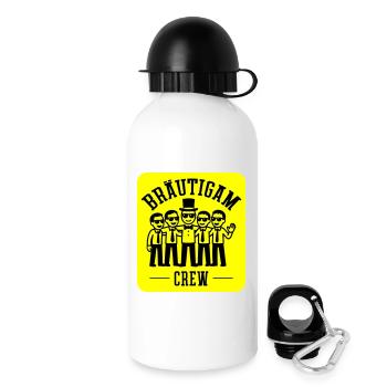 Groom Crew Bachelor Party - Drinks Bottle with Lid 500 ml - white - Right