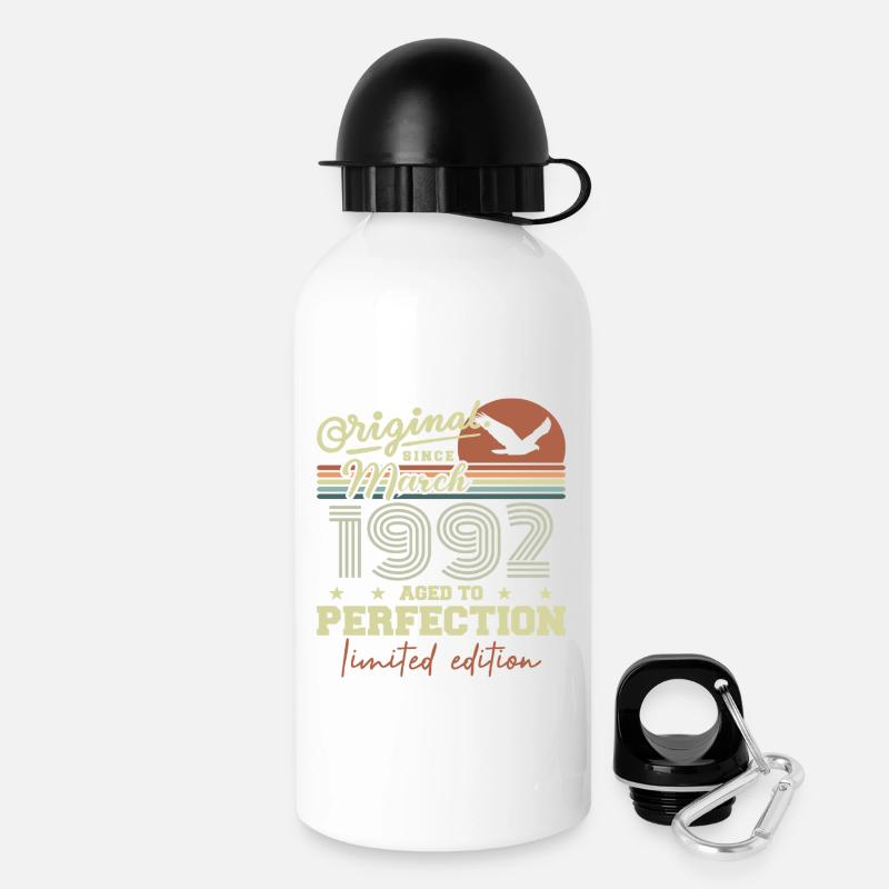 Anniversaire Mars 1992 - Gourde avec bouchon 500 ml - blanc