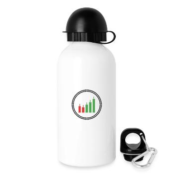 Growth & Success | Finance & Stock Chart - Drinks Bottle with Lid 500 ml - white - Right
