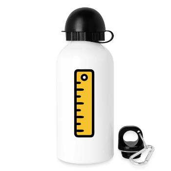 Scale Ruler Tool Office - Drinks Bottle with Lid 500 ml - white - Right
