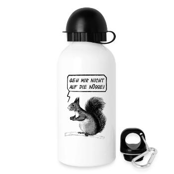 ne vont pas sur mes noix 2 - Gourde avec bouchon 500 ml - blanc - Droite