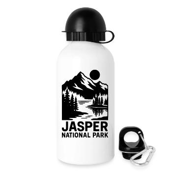 Parc national Jasper - Gourde avec bouchon 500 ml - blanc - Droite