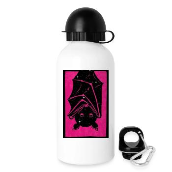 Spacebat Print - Trinkflasche mit Deckel 500 ml - Weiß - Rechts