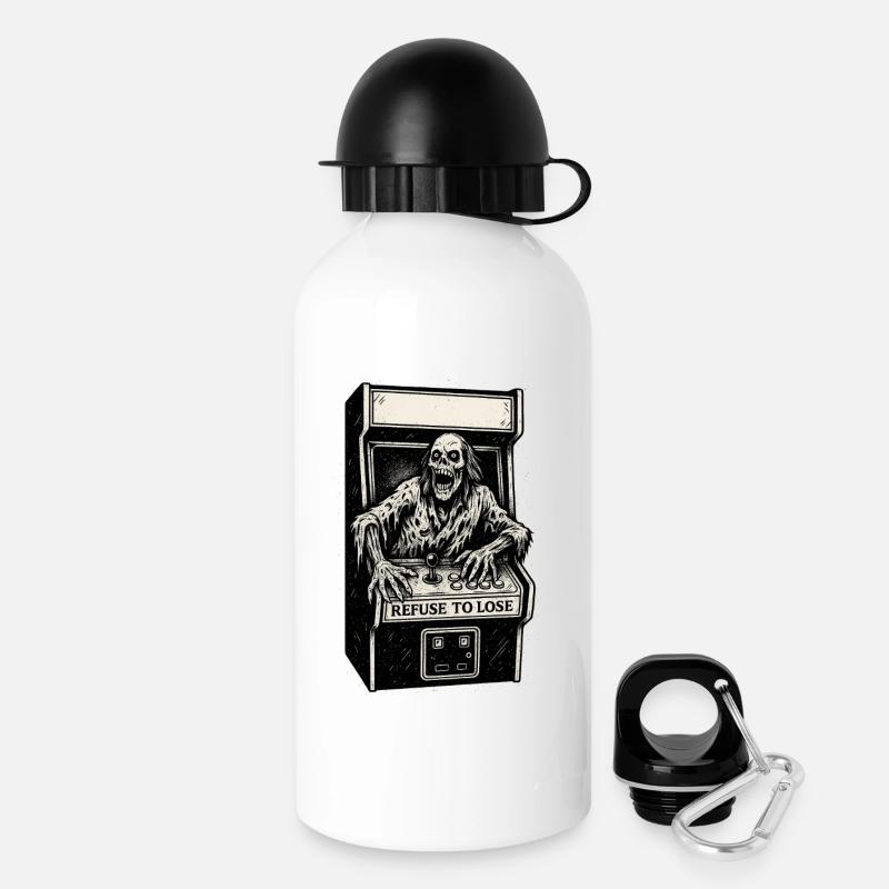 Arcade Skeleton - Drinks Bottle with Lid 500 ml - white