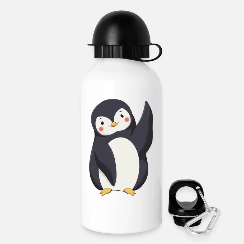 Penguin - Drinks Bottle with Lid 500 ml - white