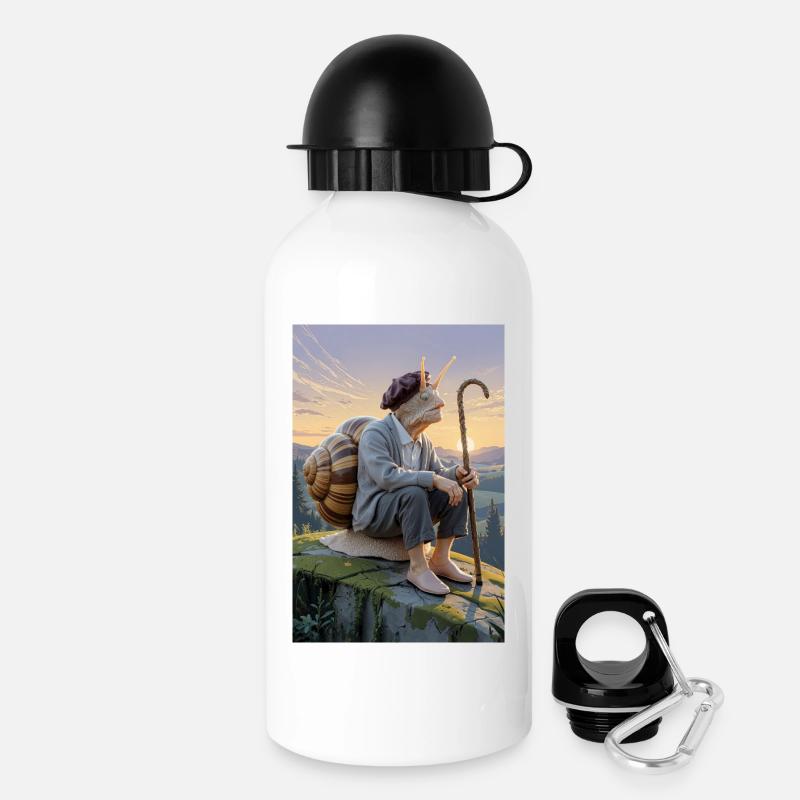 Ancient Humanoid Snail - Drinks Bottle with Lid 500 ml - white