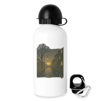 früher Morgen im Dämmerlicht - Drinks Bottle with Lid 500 ml - white - Right