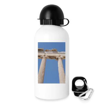 Ancient columns under blue sky, Acropolis - Drinks Bottle with Lid 500 ml - white - Right