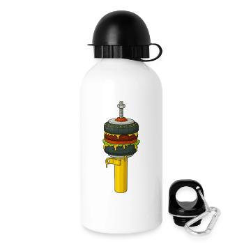 BurgAir  - Trinkflasche mit Deckel 500 ml - Weiß - Rechts