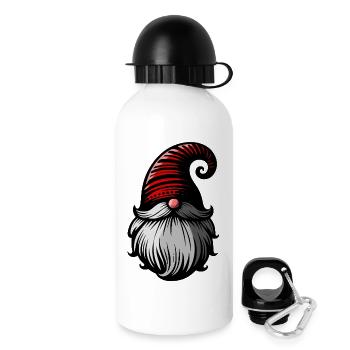 Nordic Christmas elf. Gnome. Christmas elf. - Drinks Bottle with Lid 500 ml - white - Right