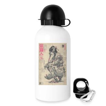 Mecha Ukiyoe Neon Print - Drinks Bottle with Lid 500 ml - white - Right