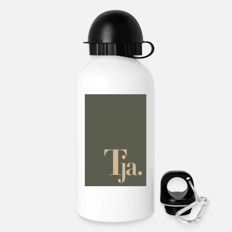 Affiche de typographie moderne – Eh bien. - Gourde avec bouchon 500 ml - blanc