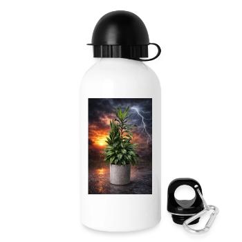 Plant in the storm light - Drinks Bottle with Lid 500 ml - white - Right