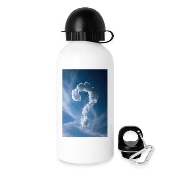 Cloud Question Mark Sky - Drinks Bottle with Lid 500 ml - white - Right