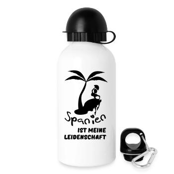 Spanien - meine Leidenschaft Urlaub Geschenk - Trinkflasche mit Deckel 500 ml - Weiß - Rechts