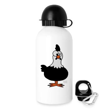 Poulet - Gourde avec bouchon 500 ml - blanc - Droite